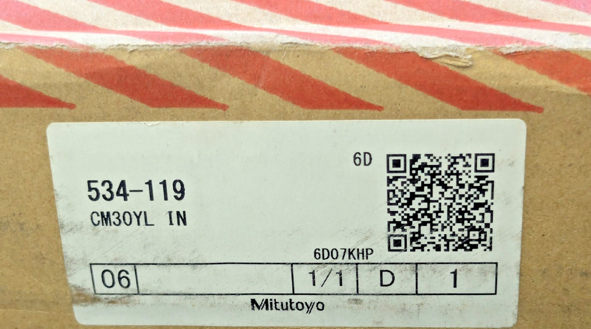 Mitutoyo Vernier Caliper 0 to 30" Range 0.001" Graduation CM3OYL IN 534-119