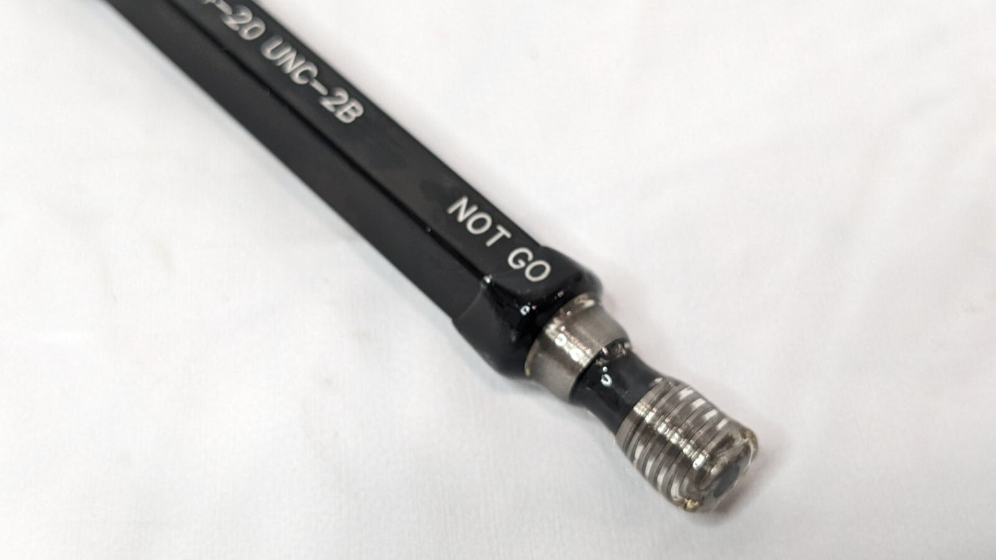 SPI Plug Thread Gage Double End Go & No Go 1/4"-20 UNC-2B W/Certs 34-375-6