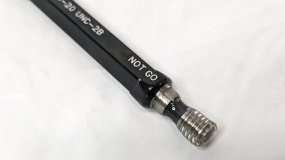 SPI Plug Thread Gage Double End Go & No Go 1/4"-20 UNC-2B W/Certs 34-375-6