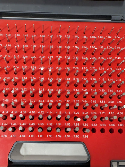 SPI Class ZZ Plug Gage Set: 1.3 to 4.98 mm Range, 185 Pc 22-179-6