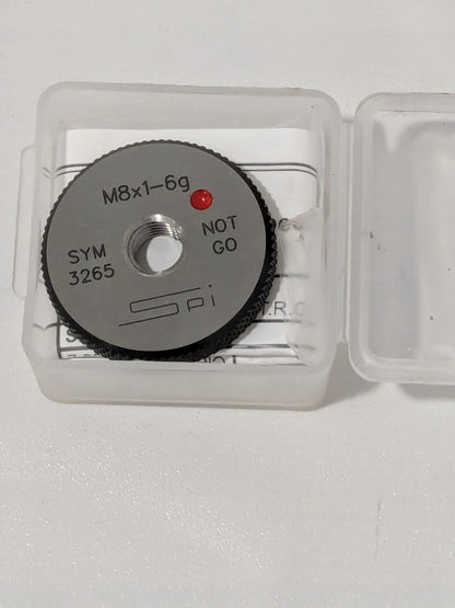 SPI Threaded Ring Gage: M8 x 1.00 Thread, Class 6G, No Go 34-480-4