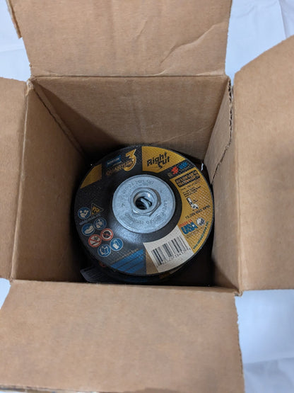 (6) Norton 4-1/2 x 1/16 x 5/8-11 Type 27/42 Depressed Center Wheels 66252838457