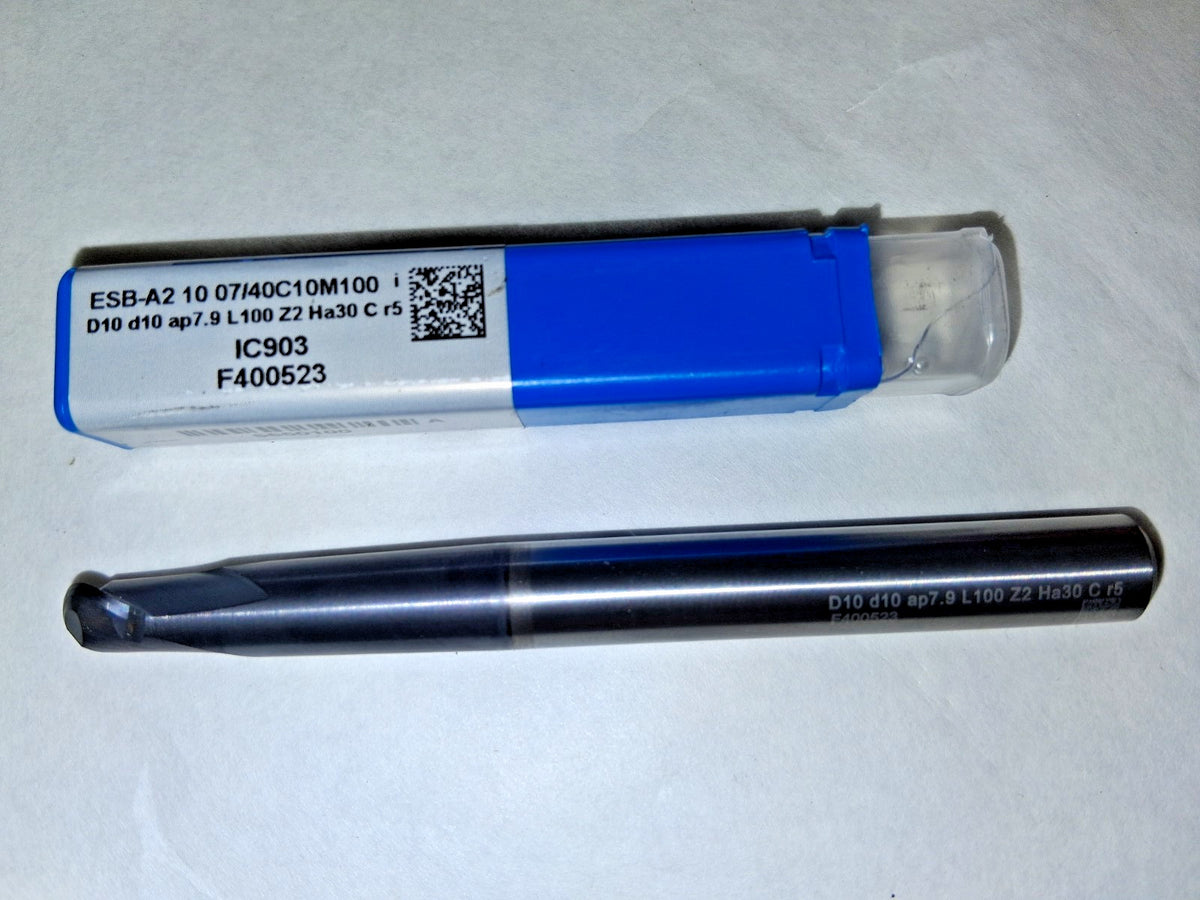 ISCAR Ball Nose End Mill Solid Carbide ESB-A2 10 07/40C10M100 IC903 5650100