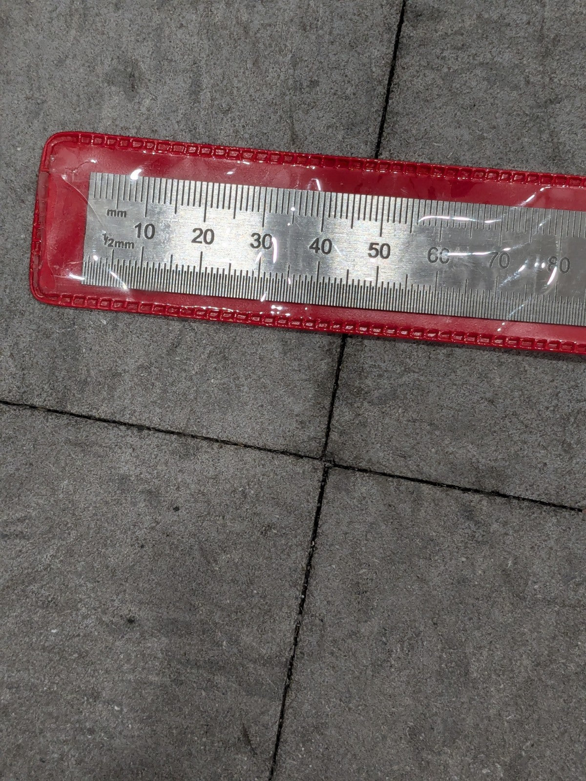 SPI Steel Rule: 48" OAL, Metric Graduation, Flexible, 3/4" OAW 13-964-2