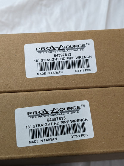 PRO-SOURCE Straight Heavy Duty Pipe Wrenches QTY 2 64397813
