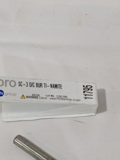 SGS PRO Abrasive Burr: SB-3, 3/8" Cut Dia, 1/4" Shank Dia 11795