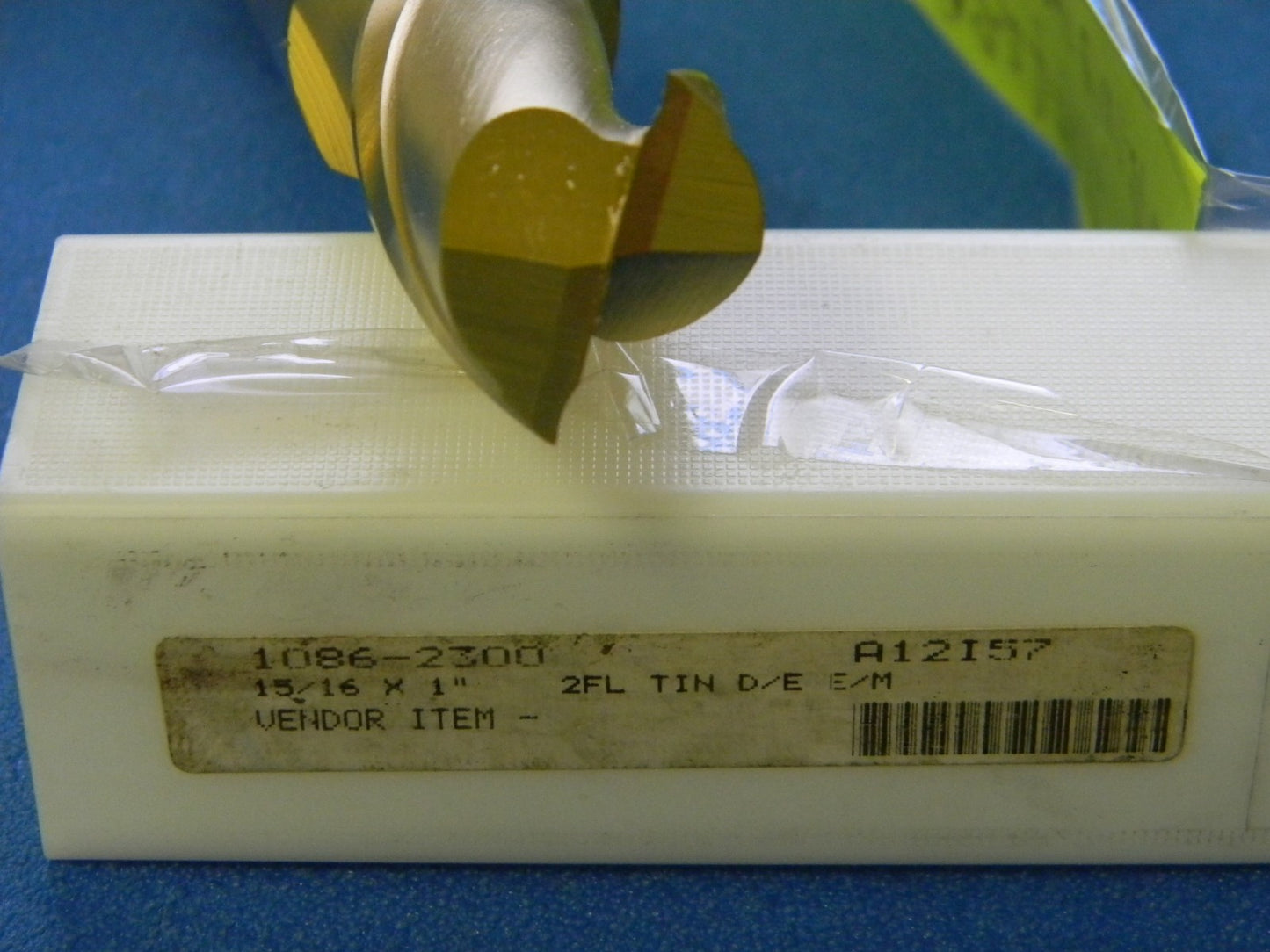 Precision 15/16" x 1" x 1-5/8" x 6" 2-Flute TiN HSS Double E