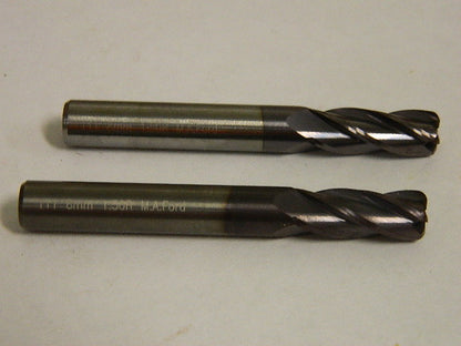M.A. Ford 8mm x 8mm x 21mm x 64mm 4F Carb TiAlN Square End Mill QTY 2  00588869