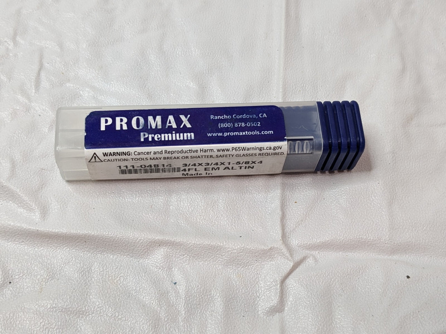 PROMAX Carbide Square End Mill 4FL 3/4" X 3/4" X 1-5/8" X 4"