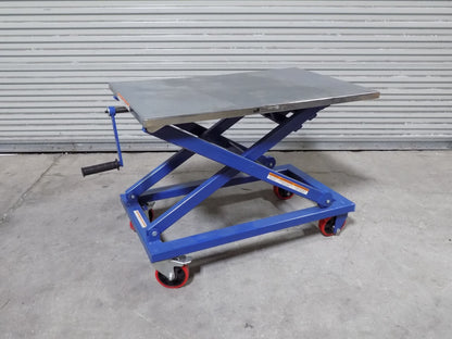 Vestil Mechanical Scissor Lift Cart 660 lb. Capacity 37" x 23" Platfor