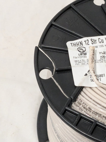 Southwire Building Wire: THHN, 12 AWG, Nylon, Stranded Core, 500' L 22965801