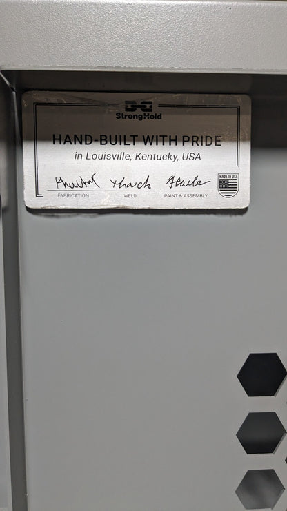 Strong Hold 66-3H-24-1T-L Industrial Storage Locker 14-Ga. Steel 75 x 72 x 24