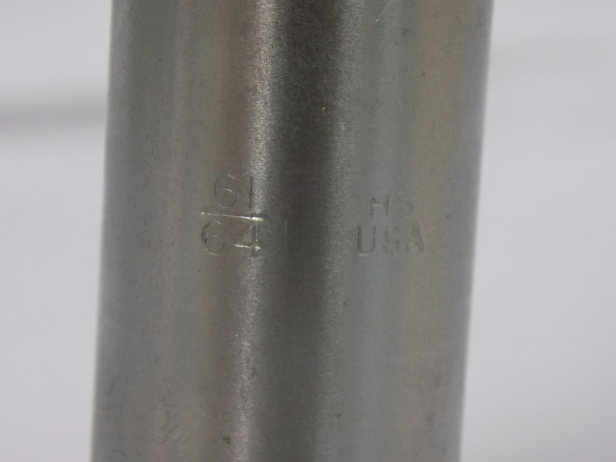 Hertel Drill Bit 61/64" Dia. x 5-7/8" OAL HSS Bright #89321855