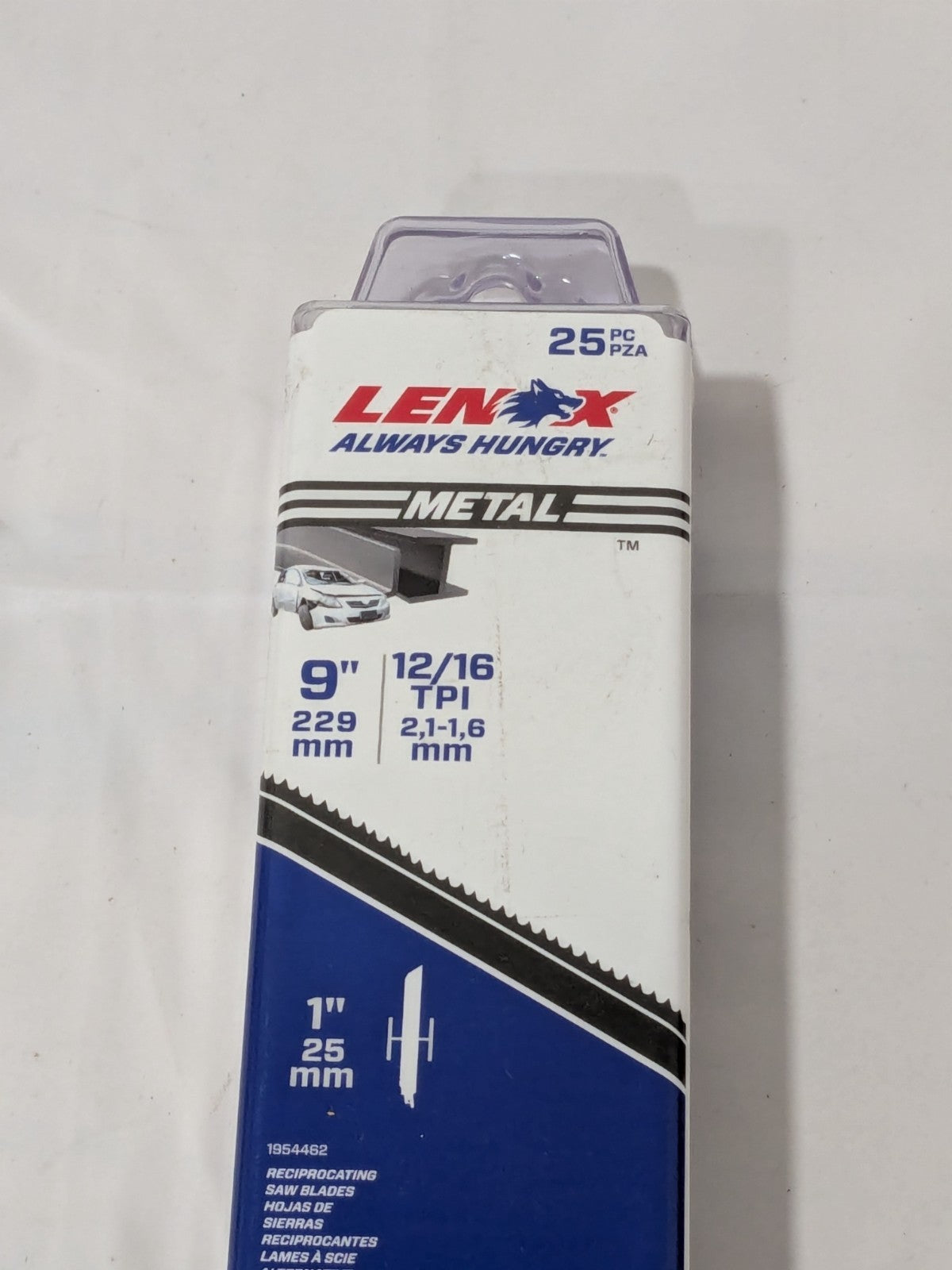 LENOX Reciprocating Saw Blade, 12" Long, 1" Wide, TPI 12/16, Pack of 25 1954463