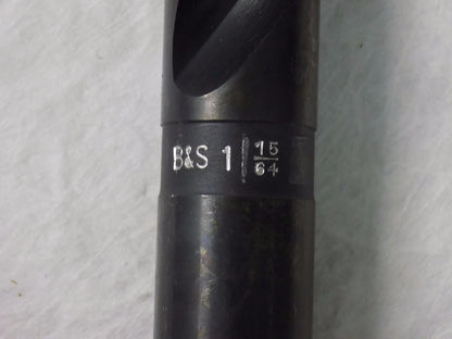 Brown & Sharpe Taper Length Twist Drill 1-15/64" x 7" 2FL HSS 300-D
