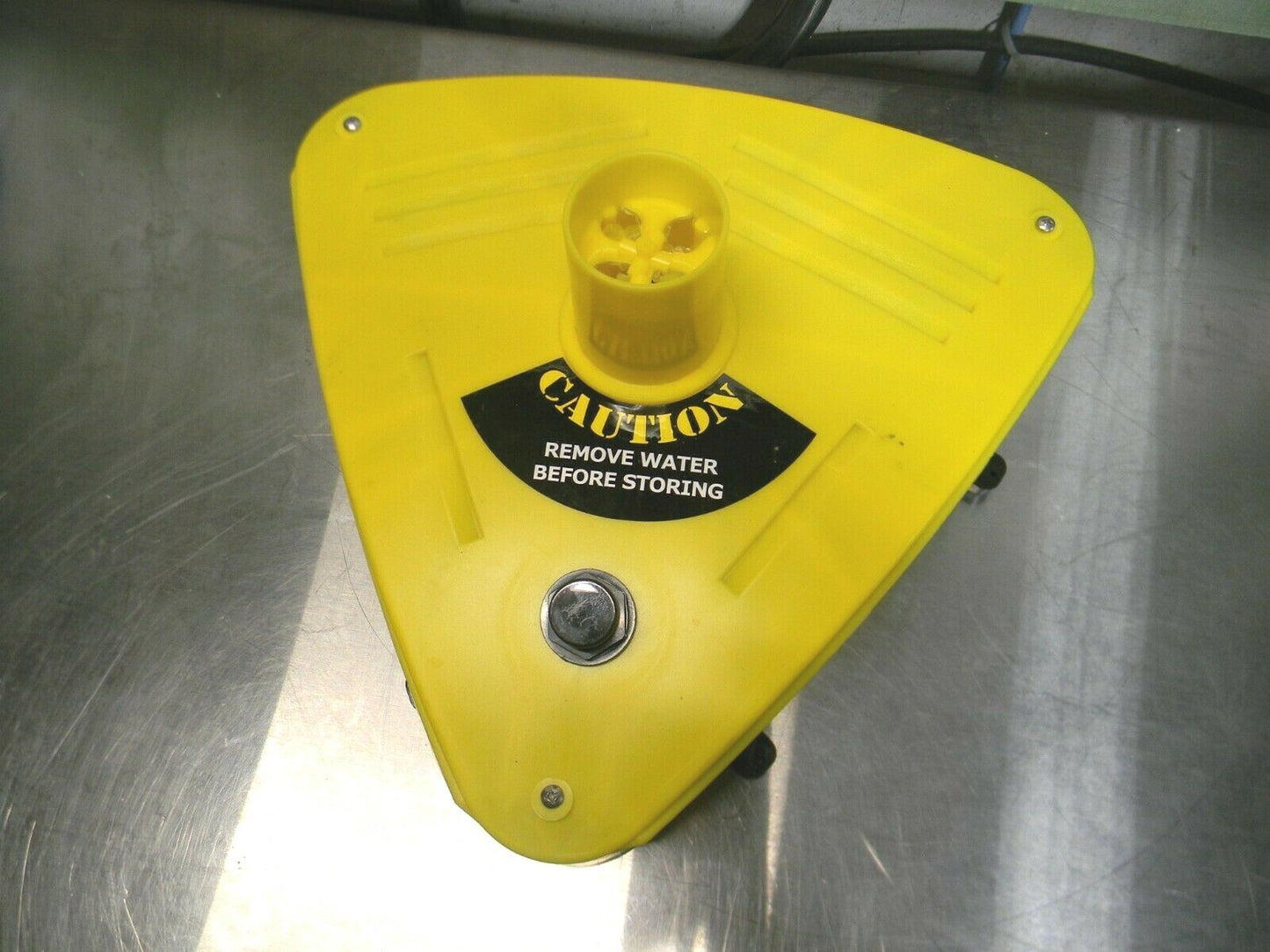 Pro Safe Black / Yellow Knockdown Stanchion Safety Barrier Post 46-1/2" Hei