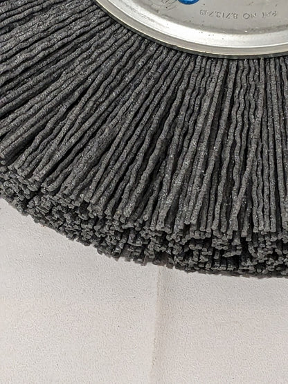 WEILER Wheel Brush: 8" Wheel Dia, 1" Face Width, 0.0400" Wire Dia 97736