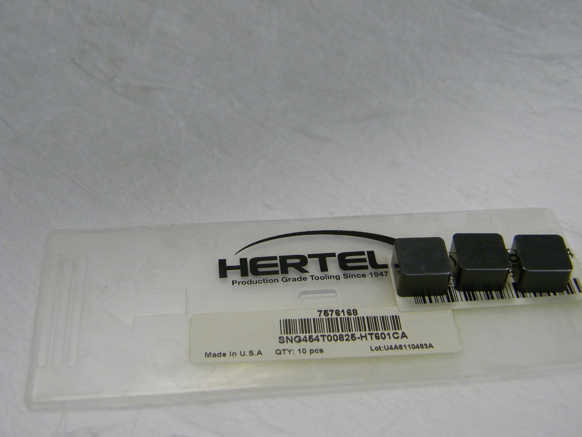 Hertel Ceramic Turning Insert SNG454 T00825 HT601CA Grade Pack Of 10  07576168