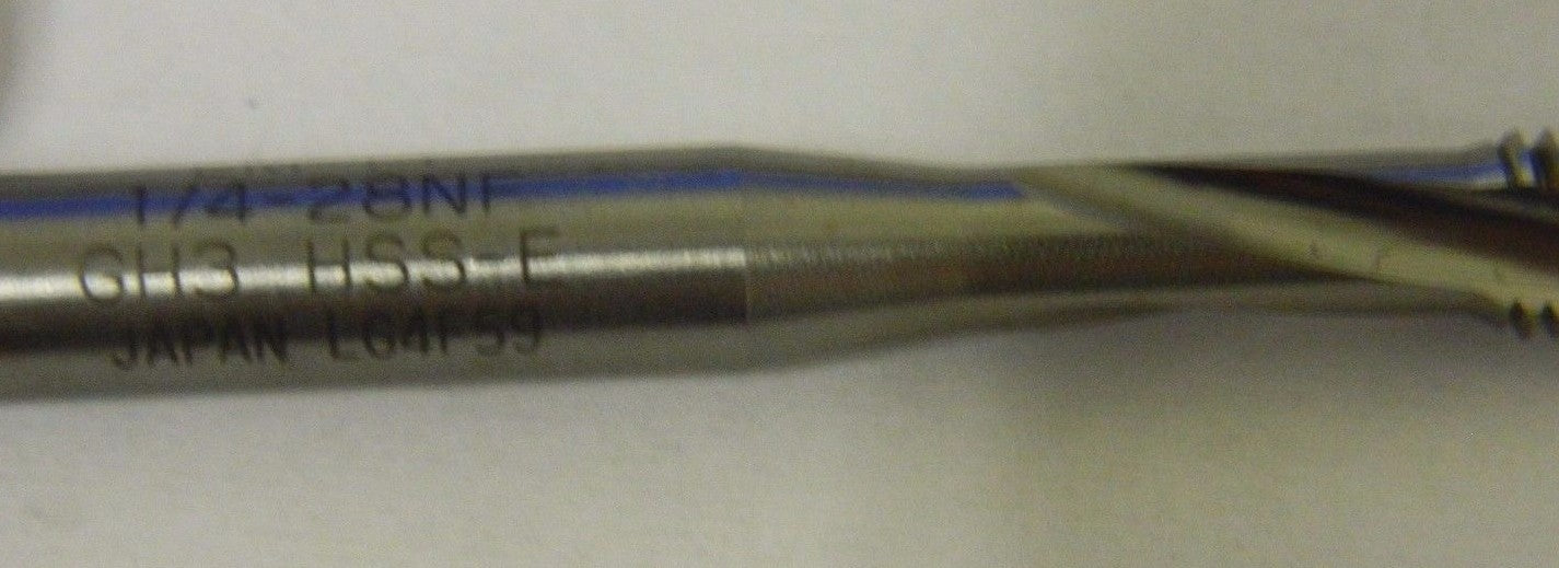 Widia GTD Bottoming Taps 1/4"-28 3FL H3 Spiral Flute QTY 3 87614