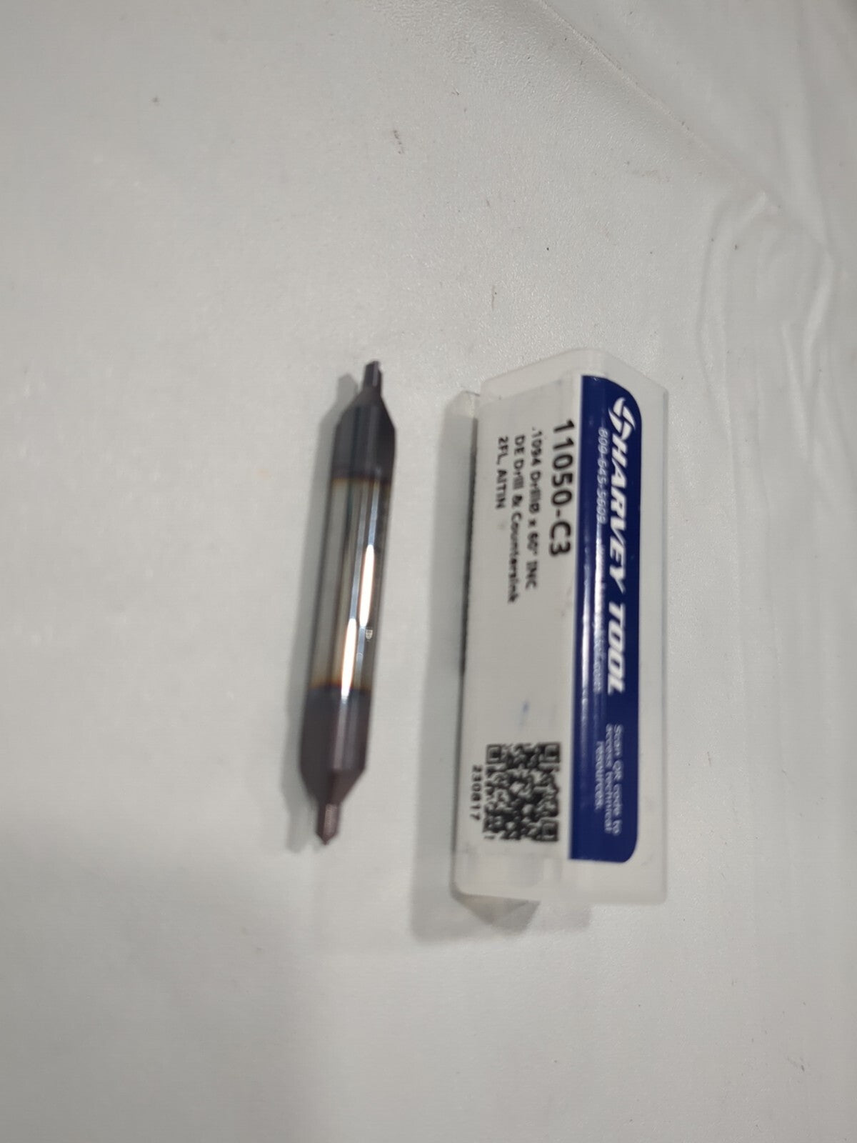 HARVEY TOOL Combo Drill&Countersink #3 118°, Solid Carbide 11050-C3