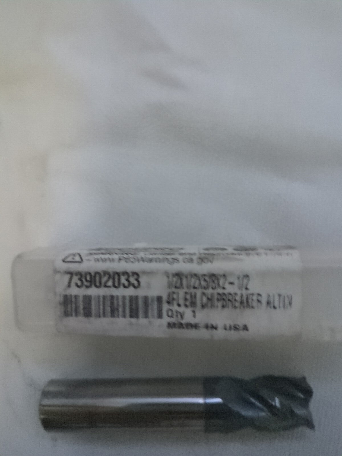 ACCUPRO Roughing & Finishing End Mill: 1/2" Dia, 4 Fl 12184993