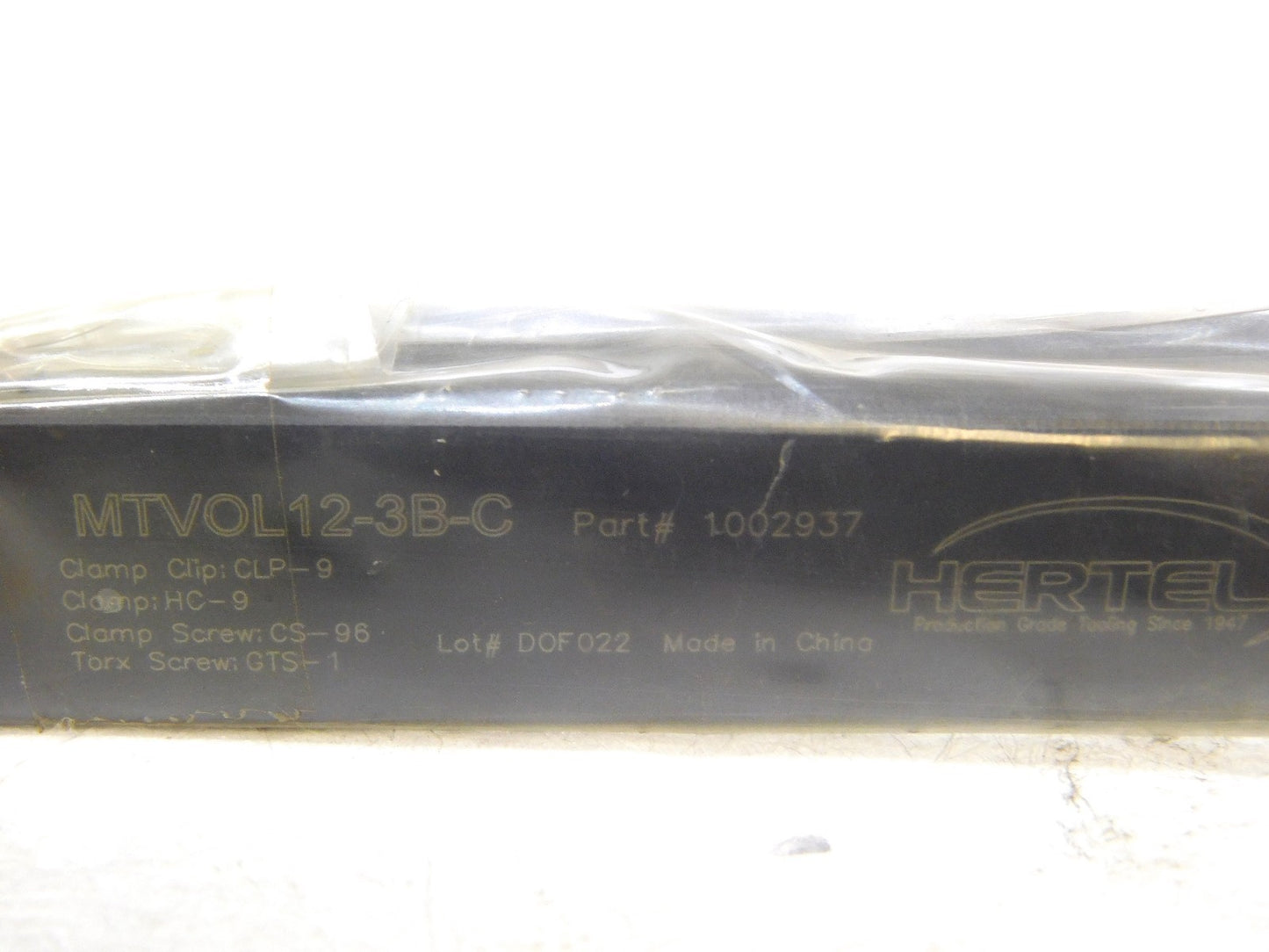 Hertel 0.1772" OAL LH External Indexable Threading Toolholder  1002937