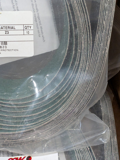 CGW Abrasive Belt: 2" Wide, 48" OAL, 60 Grit, Zirconia Alumina Qty 20 61582