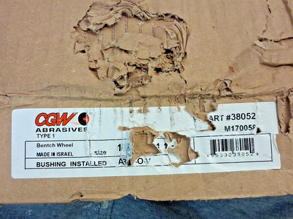 CGW Abrasives Bench & Pedestal Aluminum Oxide Grinding Wheel 38052