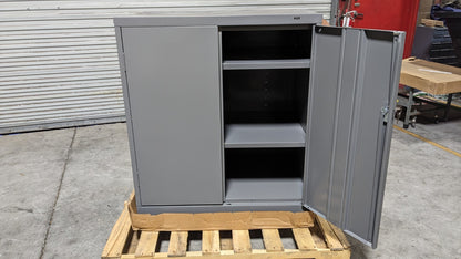 Tennsco Deluxe Steel Storage Cabinet 3-Shelf 36" x 24" x 42" Scratch N Dent