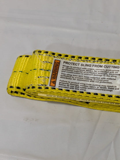 LIFTEX Flat Eye & Eye, Type 3 Web Sling: 3' Long, 2" Wide EE292X3PD