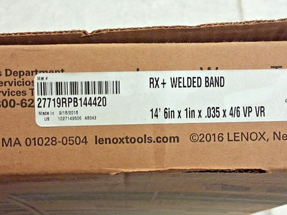 Lenox Welded Bandsaw Blade 14Ft 6" Long x 1" Wide x 4-6 TPI 27719RPB144420