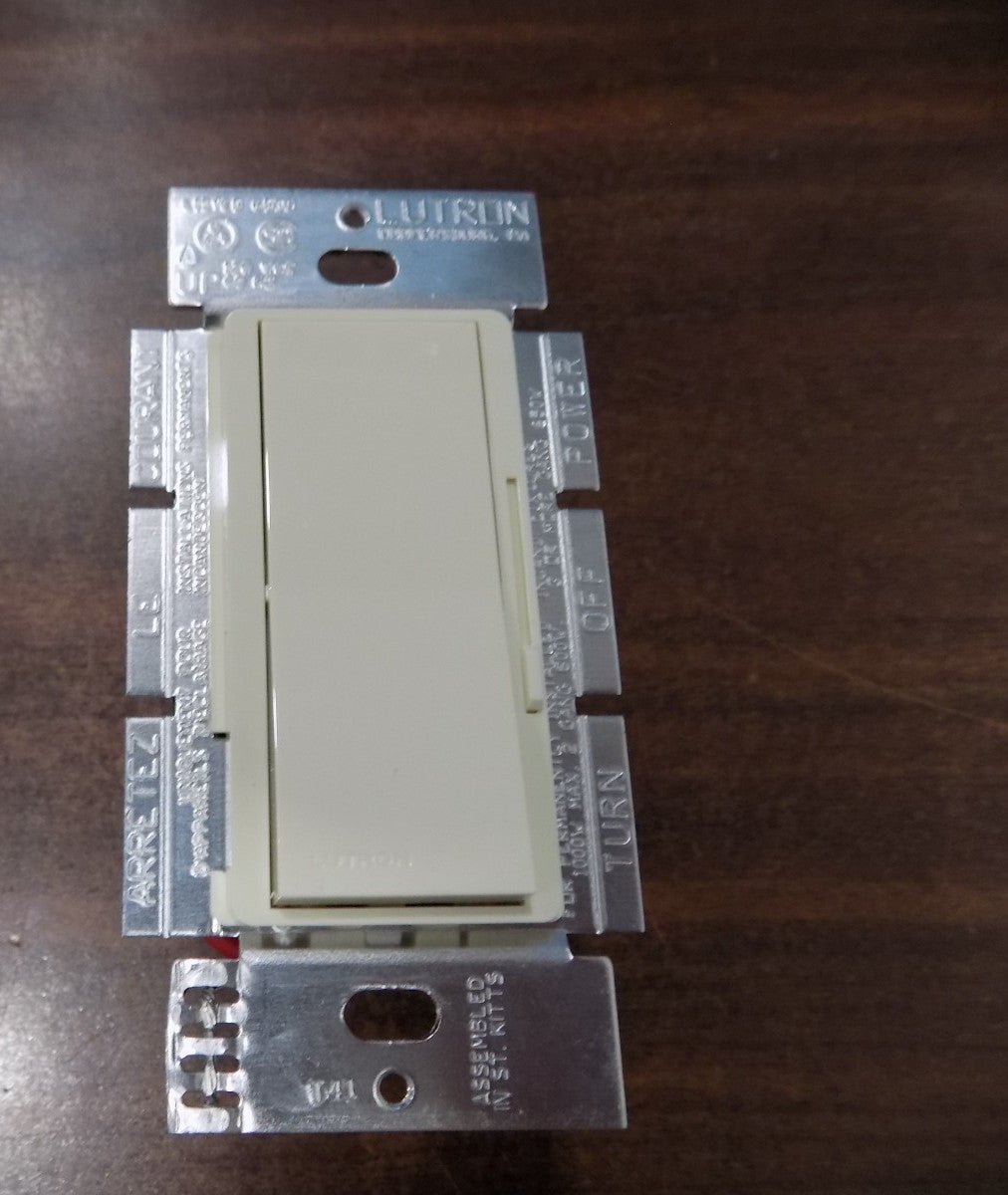 Lutron DV-103P-AL Diva 1000W Incandescent / Halogen 3-Way Dimmer Almond