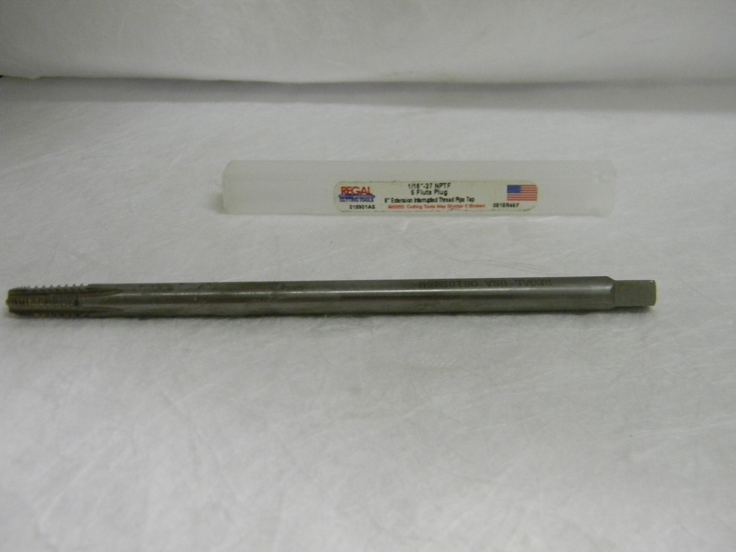 Regal Extension  Pipe Plug Tap 1/16-27X6" 5FL HSS R015901AS