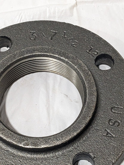 Ward Screwed Flange 3" x 7-1/2" Black Cast Iron Steam Companion FCICOF