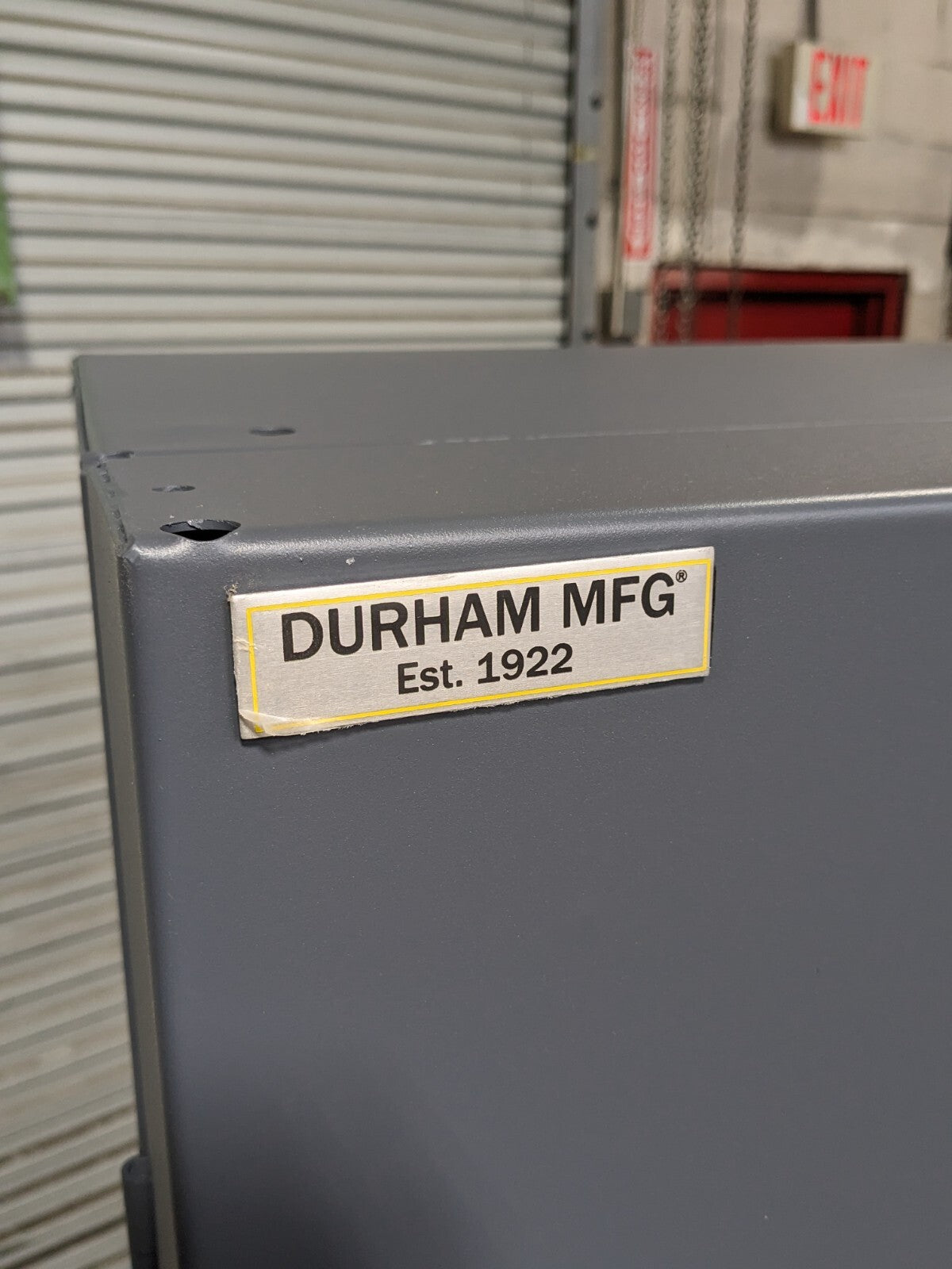 Durham Heavy Duty Storage Cabinet w/ Bins 4-Drawer 72 x 48 x 24 SCRATCH N DENT