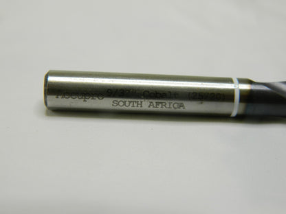 ACCUPRO Jobber Length Drill Bit: 9/32" Dia, 118 °, Cobalt Qty 2 93887289