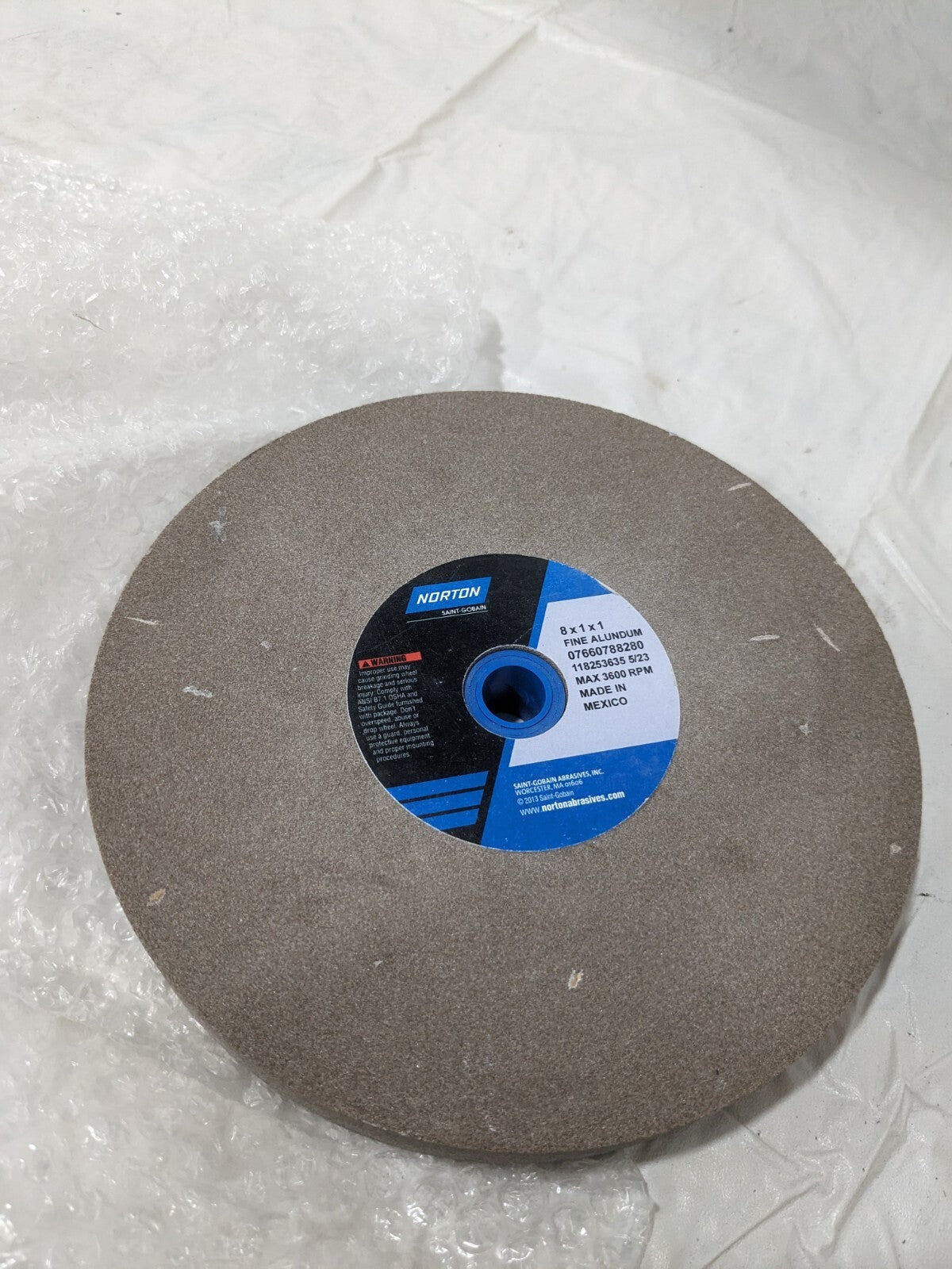 NORTON Bench & Pedestal Grinding Wheel: 8" Dia 07660788280