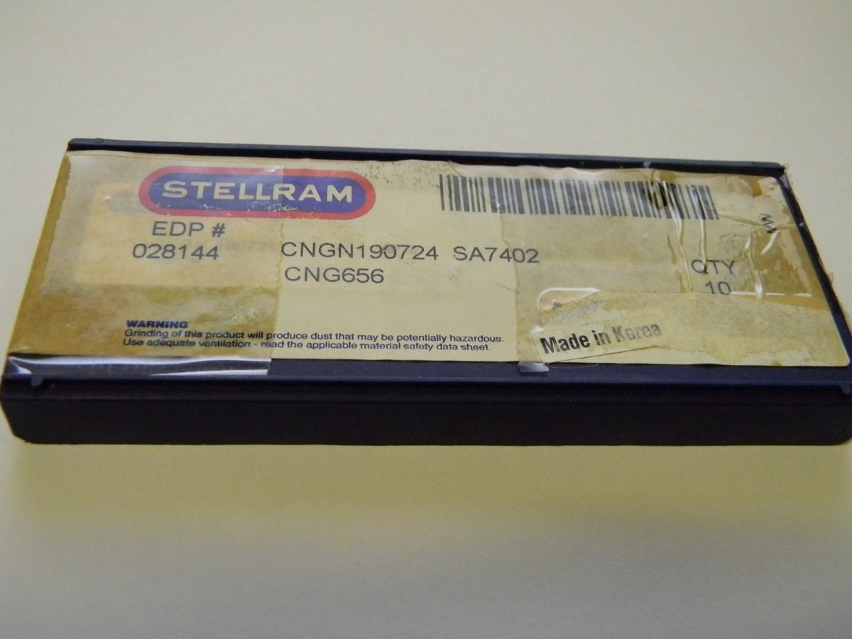 Stellram Cngn190724 Cng656 Sa7402 028144 Ceramic Inserts, QTY 10