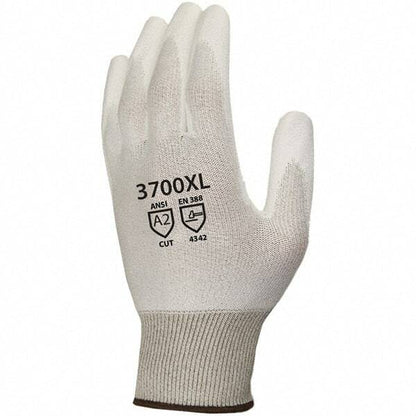 12 PAIRS Cordova Cut & Puncture Resistant Gloves White Size X-Large 3700XL