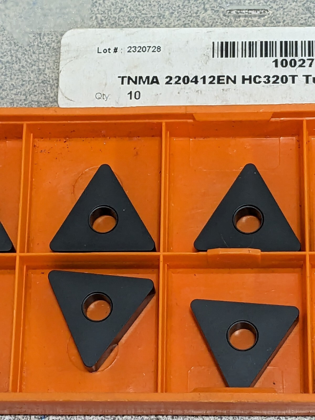 Hertel TNMA220412EN HC320T Carbide Turning Insert Qty 10 1002704