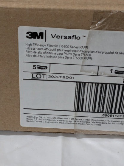 3M Pack of (5), Particulate Protection PAPR HEPA Filters 7100028247