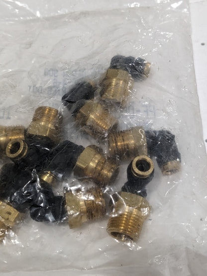 PARKER Push-to-Connect Tube x MNPT x Tube x Male Fitting Qty 10 PF-00055