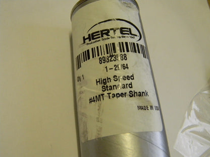 Hertel Taper Shank Drill Bit 1-29/64" 4MT 118º HSS Standard 89323588