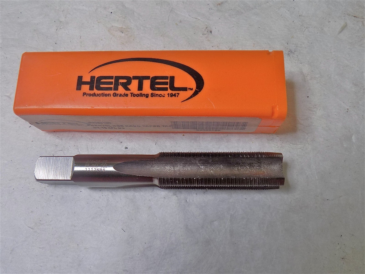 Hertel 02385169 HSS Bright 3/4"-16 UNF H3 4FL Straight Standard Hand Tap
