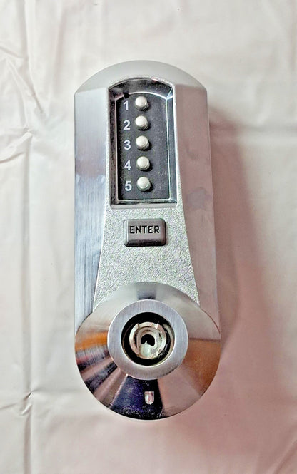 Kaba Access Push-button Lock Lever Lockset 1-3/8 to 2-1/4" 5021BWL26D41