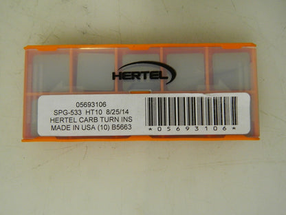 Hertel Carbide Turning Inserts 10 Pack SPG533 Grade HT10 05693106