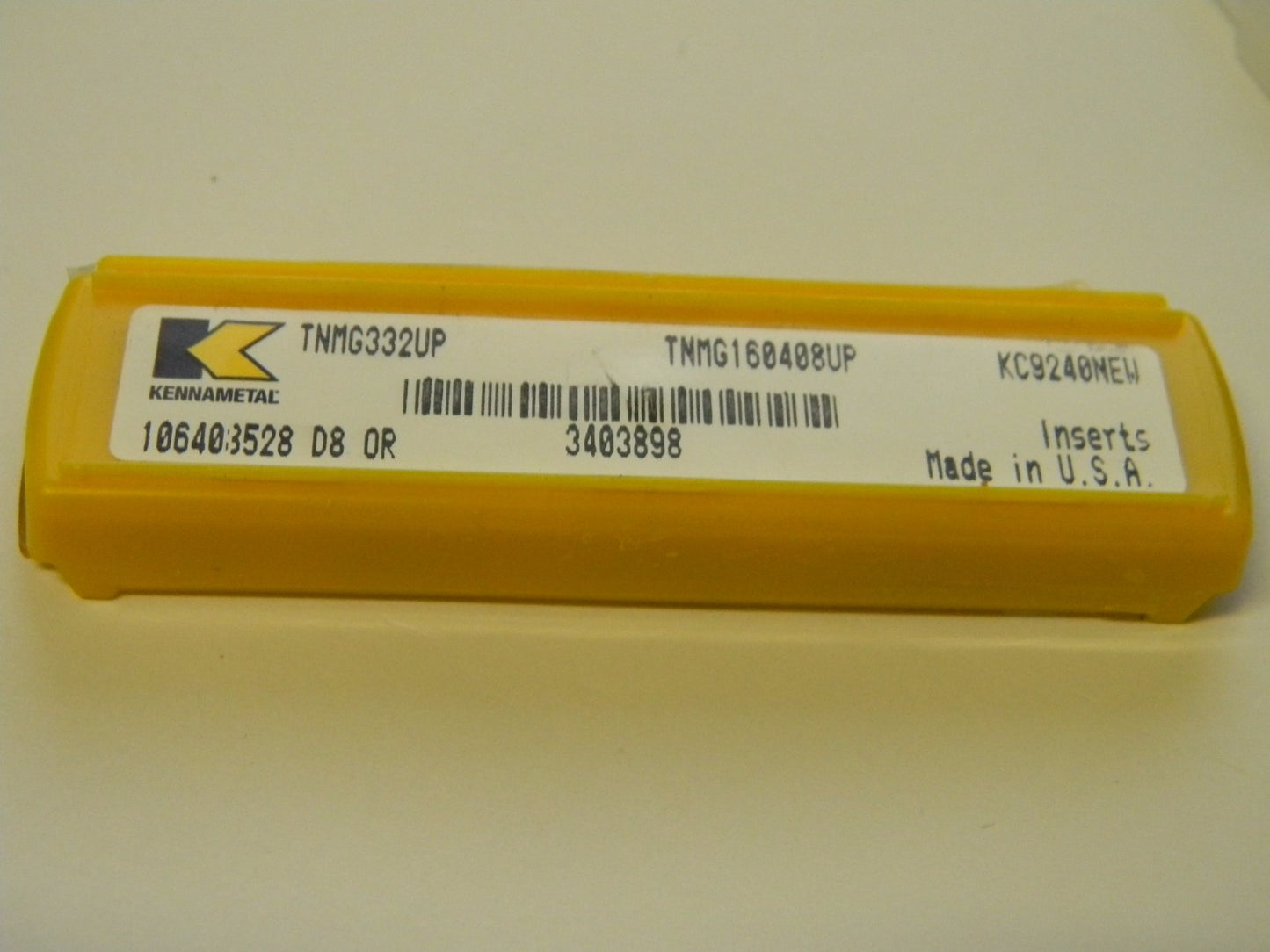 Kennametal Carbide Inserts TNMG332UP grade KC9240 QTY 5 3403898