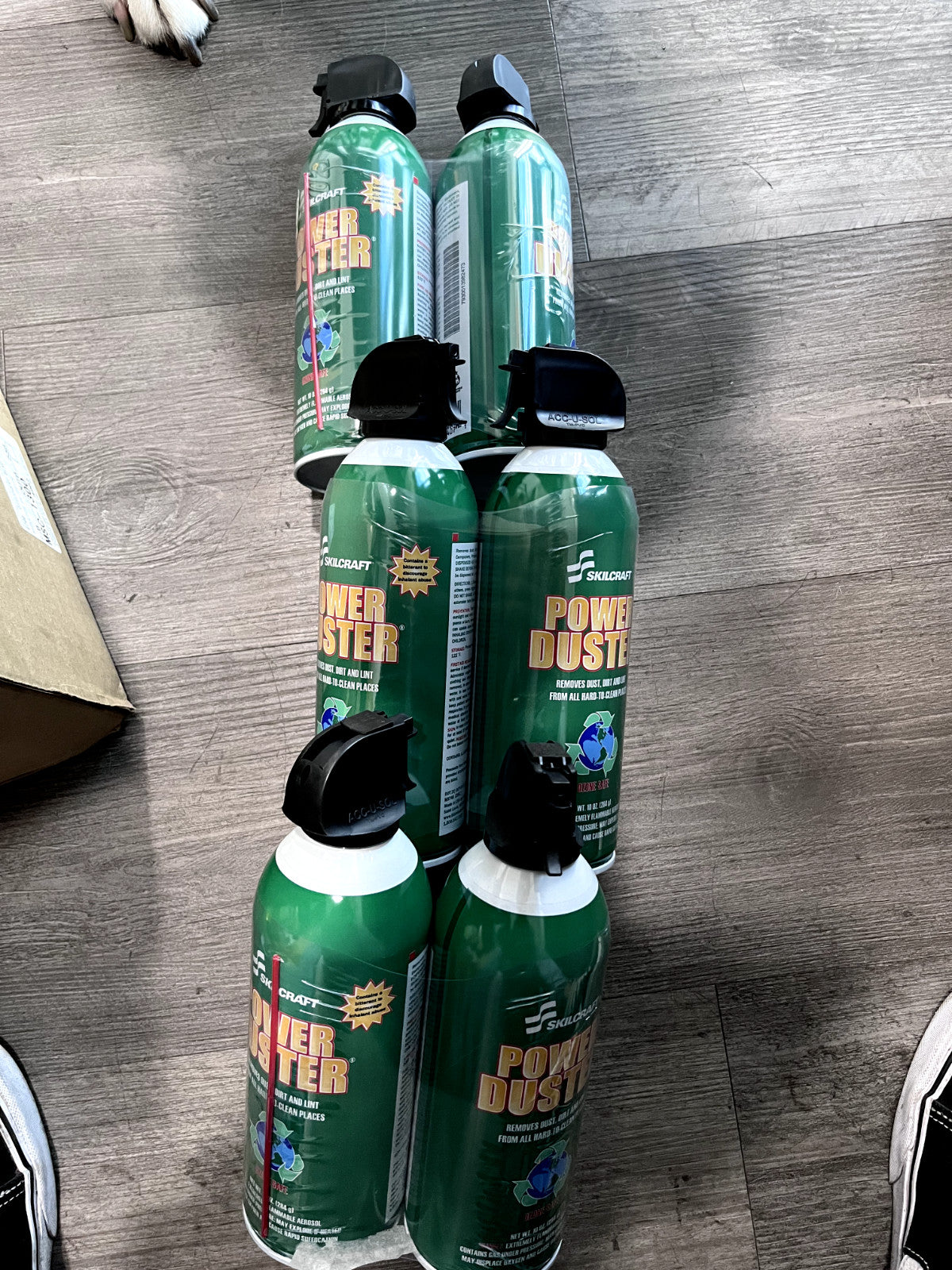 AbilityOne canned air duster 10oz 6 cans 793000NIB0481