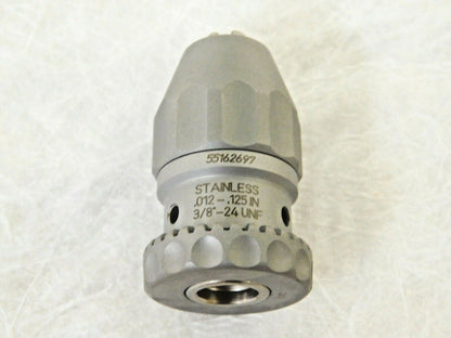 Accupro Threaded Mount Drill Chuck SS 3/8-24 0.3-3.18mm Capacity 55162697