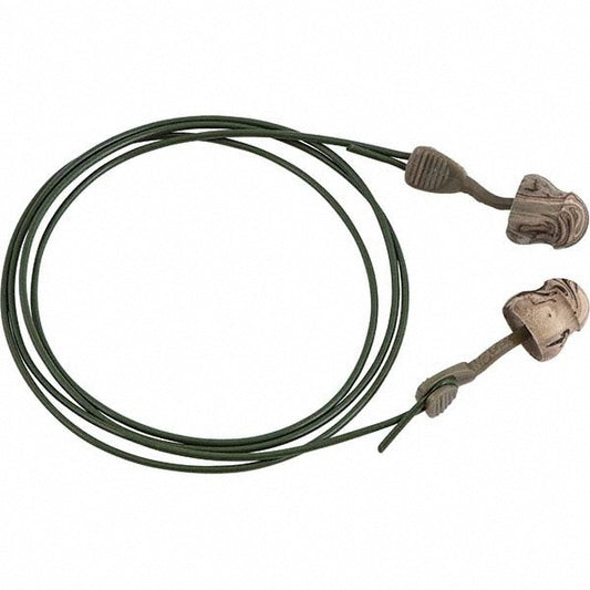 MOLDEX Camo Earplugs: 30 dB, Foam, Bell, Push-In, Corded Box of 100 Pairs 6946